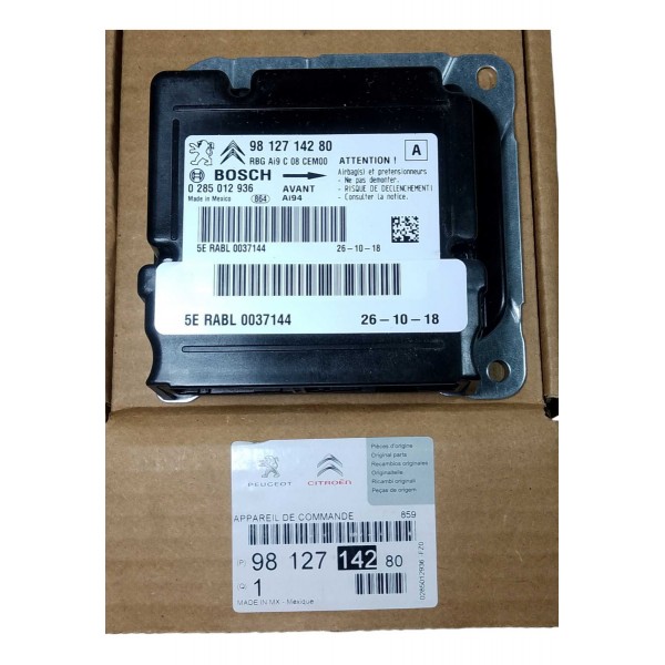 Modulo Airbag Peugeot 2008 2017 2019 9812714280 Novo