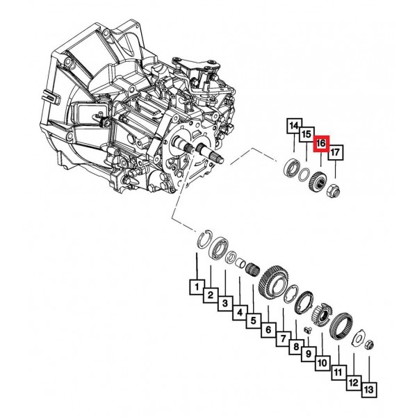 Engrenagem Quinta Marcha 5 Fiat Uno Strada Palio 7757951