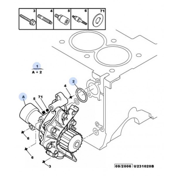 Bomba Agua Peugeot 206 307 Citroen Xsara C4 C5 1636519380