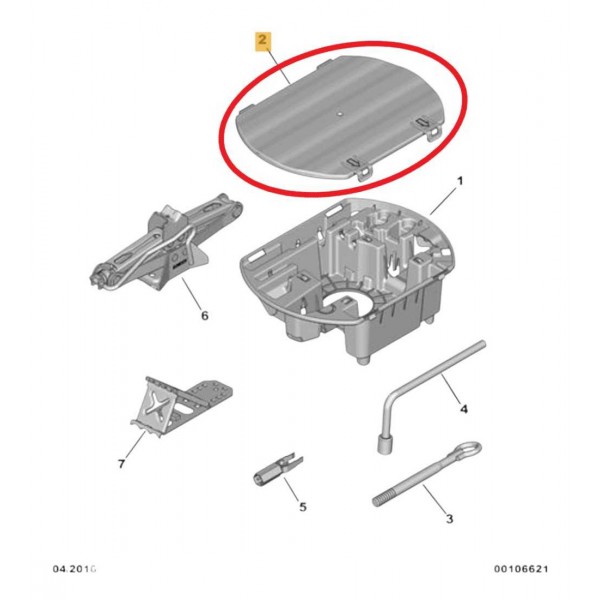 Tampa Estepe Ferrametas Peugeot 3008 C5 2017 2020 9817458480