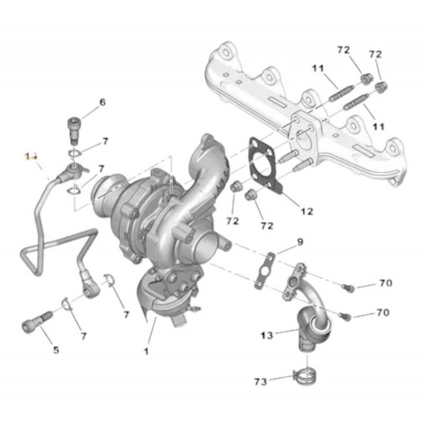 Tubo Cano Lubrificacao Turbina Expert Jumpy 1.6 9806878180