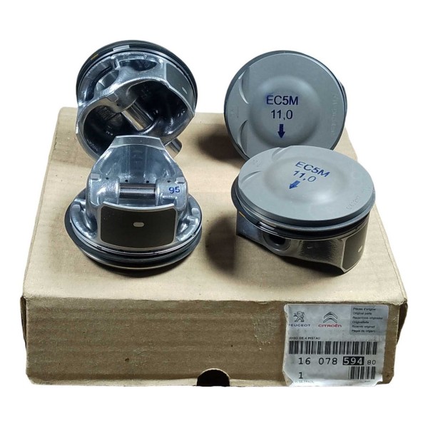 Kit Pistao Ec5 2008 208 C3 Air Cross Picasso 1.6 16v 11:1