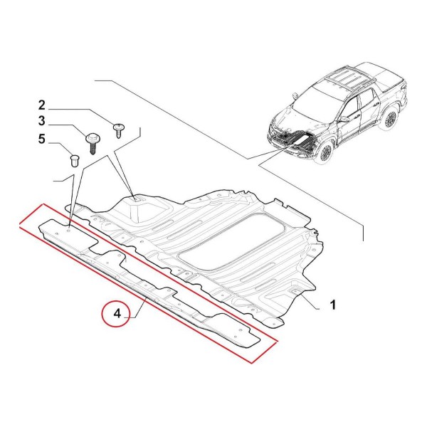 Suporte Protetor Carter Fiat Toro Compass 2016 2021 52054695