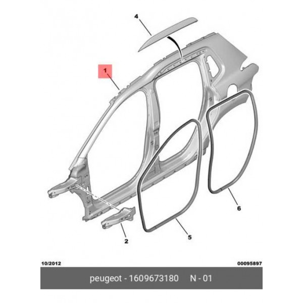 Retalho Painel Lateral Peugeot 2008 2015 2019 Esquerdo