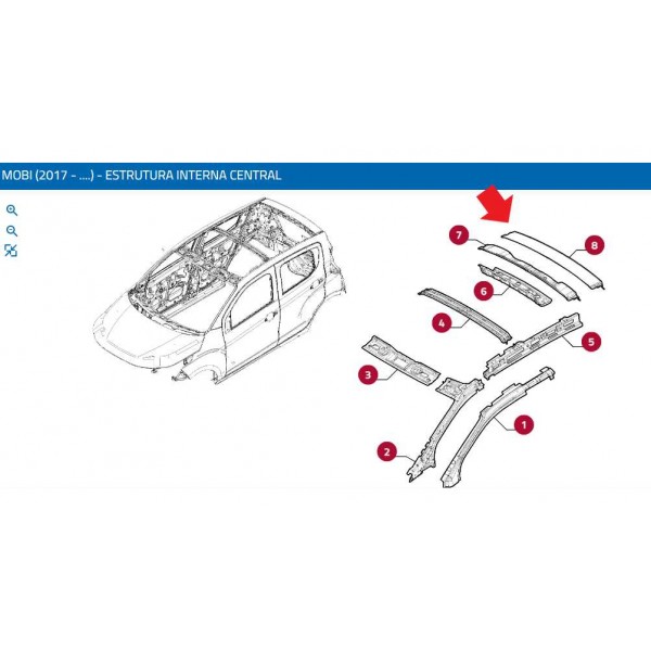 Aerofolio Travessa Tampa Traseira Fiat Mobi 2016 2021
