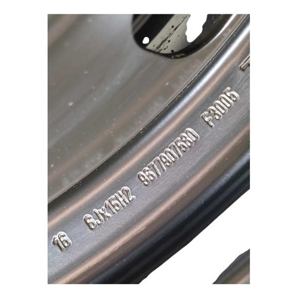 Roda Avulsa Aro 15 Aco Estepe Pneu Peugeot 208 1.2 2016 2022