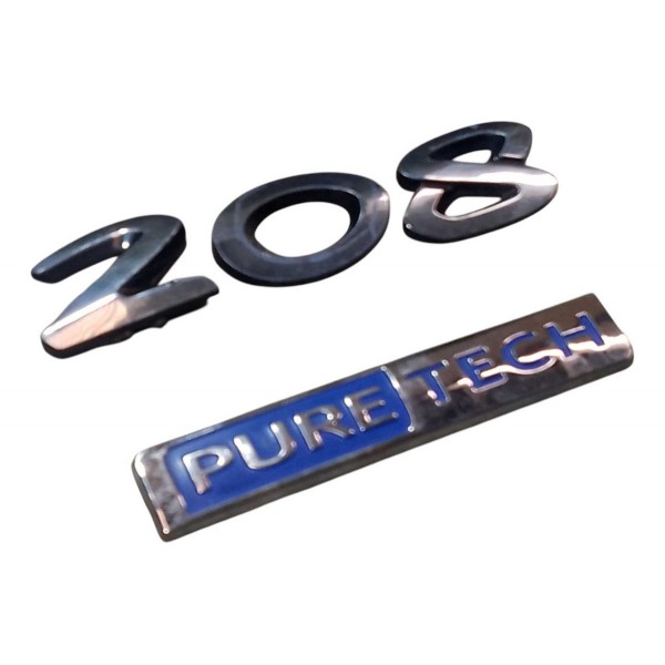 Emblema 208 Pure Tech Peugeot 208 2016 2020