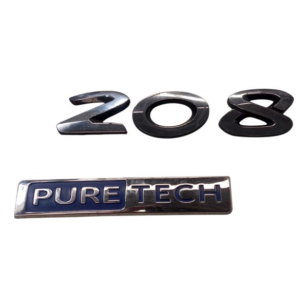 Emblema 208 Pure Tech Peugeot 208 2016 2020