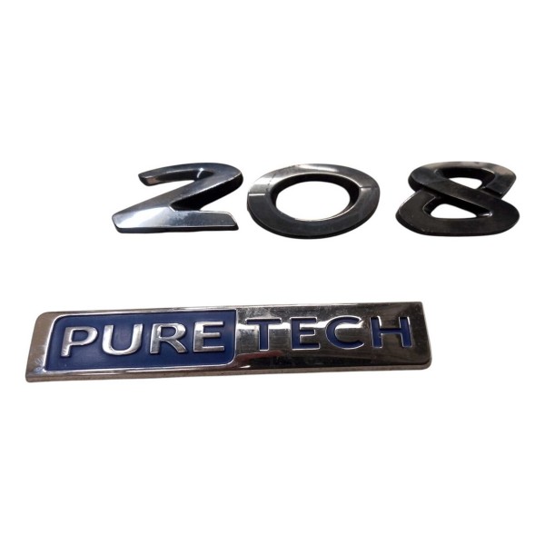 Emblema 208 Pure Tech Peugeot 208 2016 2020