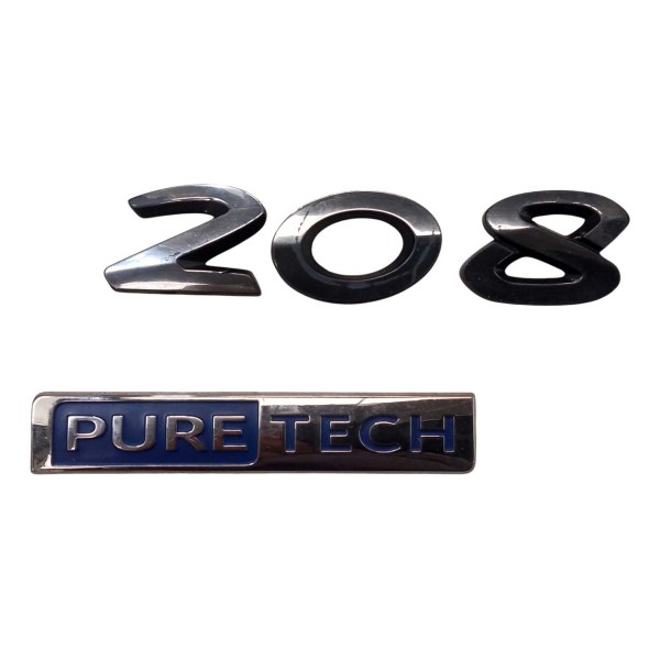 Emblema 208 Pure Tech Peugeot 208 2016 2020