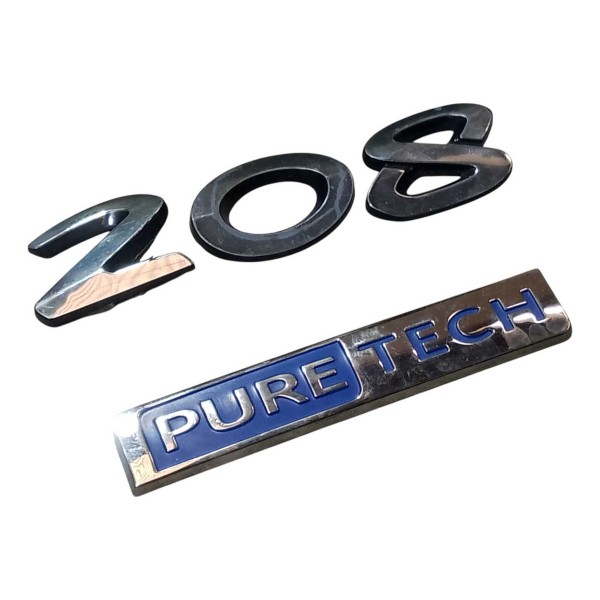 Emblema 208 Pure Tech Peugeot 208 2016 2020