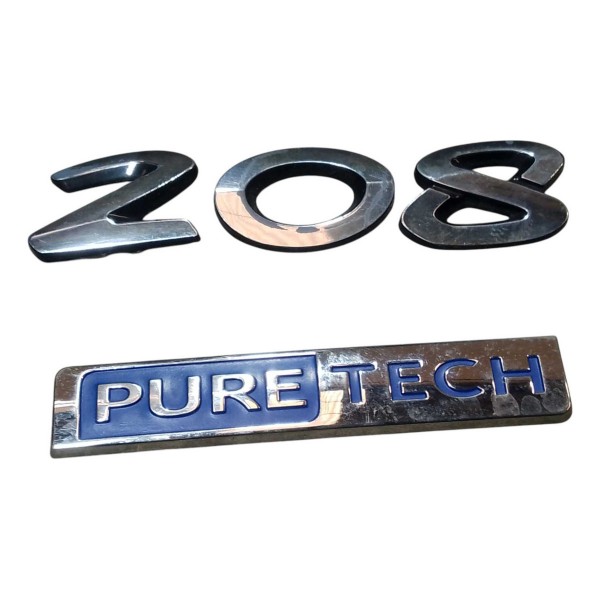 Emblema 208 Pure Tech Peugeot 208 2016 2020