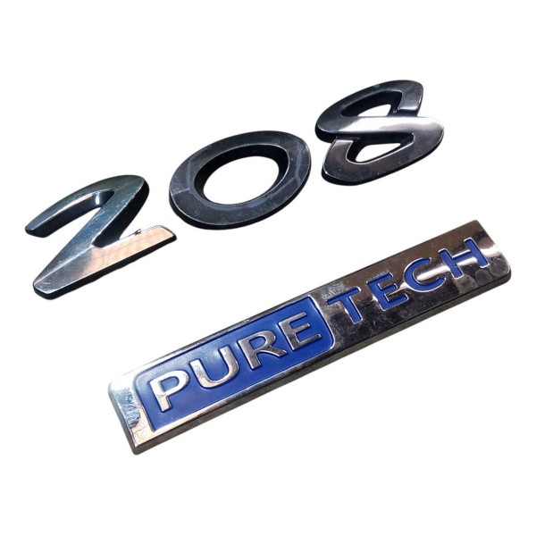 Emblema 208 Pure Tech Peugeot 208 2016 2020