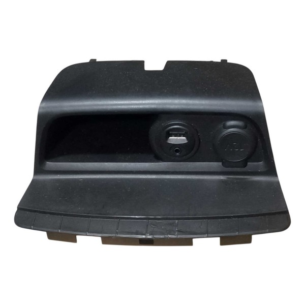 Porta Treco Cinzeiro 12v Usb Auxiliar Peugeot 208 2016 2020