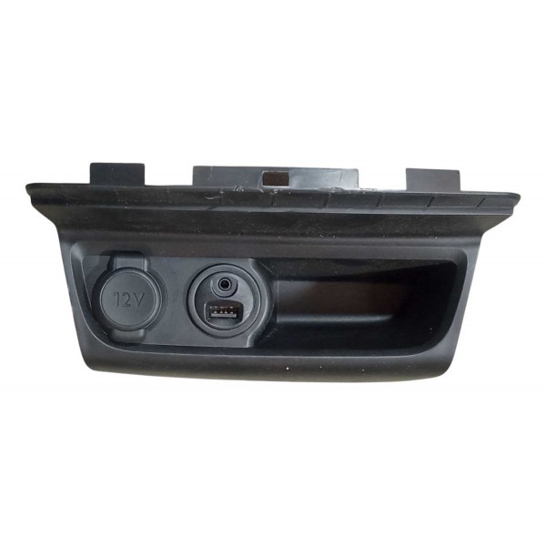 Porta Treco Cinzeiro 12v Usb Auxiliar Peugeot 208 2016 2020