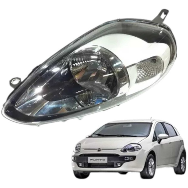 Farol Fiat Punto 2013 2017 Esquerdo 51878409 Detalhe