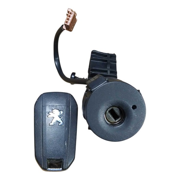 Comutador Partida Cilindro Ignicao Chave Peugeot 208 2017