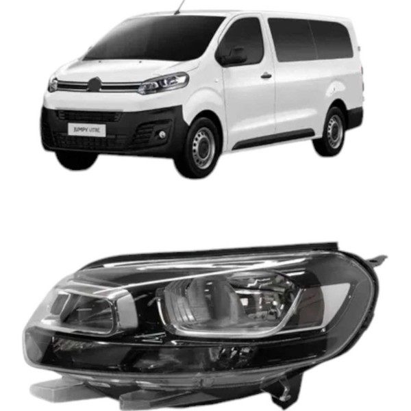 Farol Citroen Jumpy 1.5 Bluehdi 1.6 Hdi 9808567780 Esquerdo Esquerdo/motorista