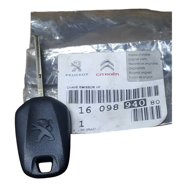 Chave Simples Chip Peugeot 208 2008 3008 1609894080