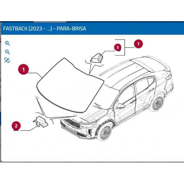 Vidro Parabrisa Sem Sensor Fiat Pulse Fastback 52206536 Fumê