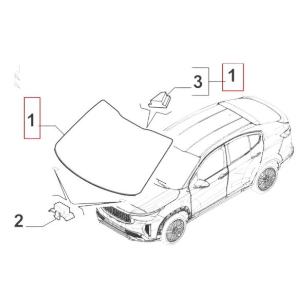 Vidro Parabrisa Sem Sensor Fiat Pulse Fastback 52206536 Fumê