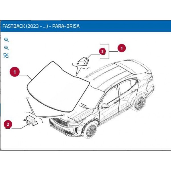 Vidro Parabrisa Sem Sensor Fiat Pulse Fastback 52194274 Preto