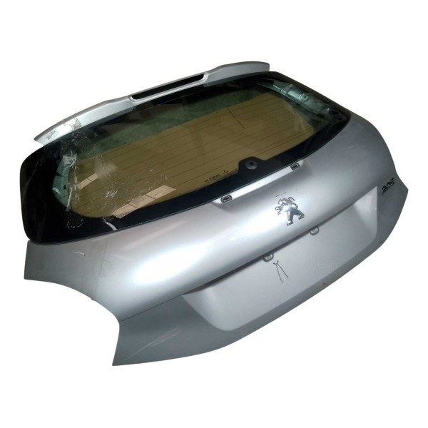 Tampa Traseira Porta Mala Peugeot 208 Active 1.5 2014 Prateado