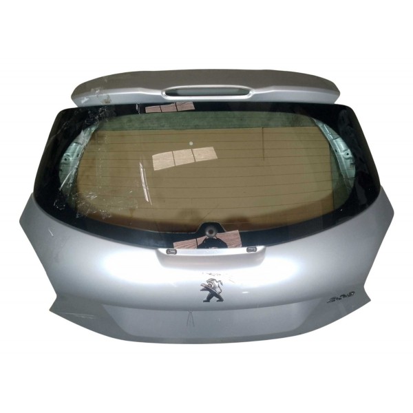 Tampa Traseira Porta Mala Peugeot 208 Active 1.5 2014 Prateado