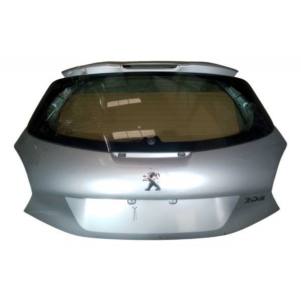 Tampa Traseira Porta Mala Peugeot 208 Active 1.5 2014 Prateado