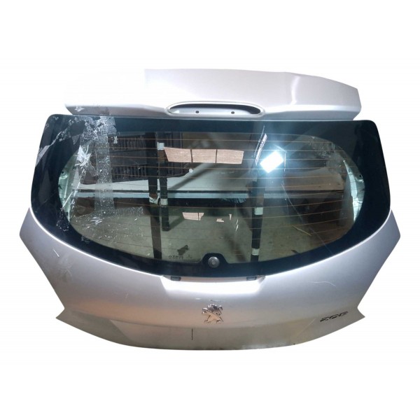 Tampa Traseira Porta Mala Peugeot 208 Active 1.5 2014 Prateado