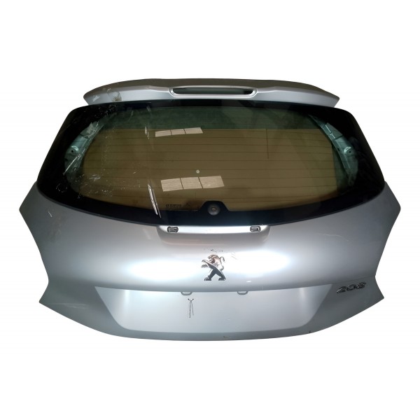 Tampa Traseira Porta Mala Peugeot 208 Active 1.5 2014 Prateado