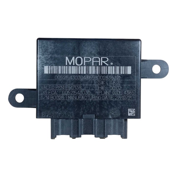 Modulo Sensor Estacionamento Fiat Pulse 7094375 Original Preto
