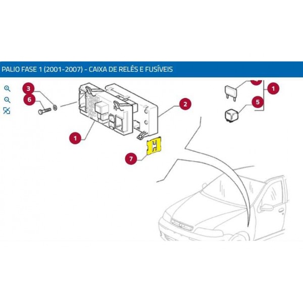 Presilha Suporte Modulo Bcm Fusivel Palio Strada 51771956