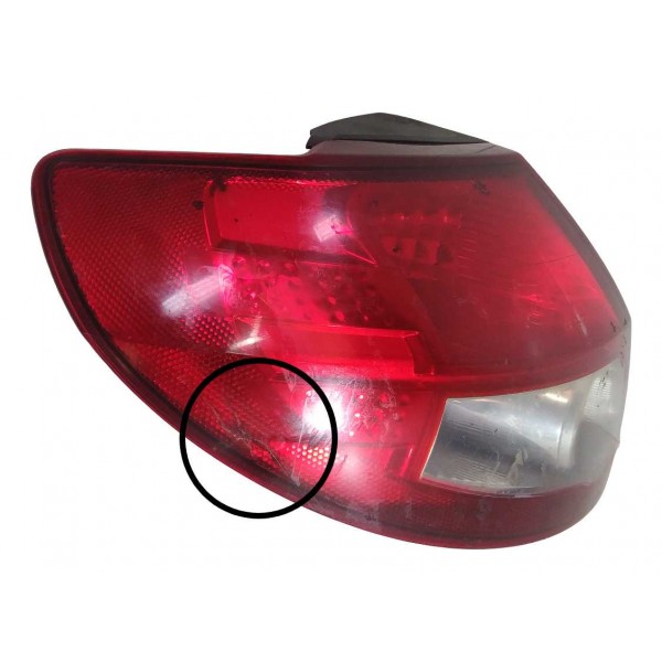 Lanterna Traseira Esquerdo Ford Ka 2009 Detalhe Esquerdo/motorista Vermelho
