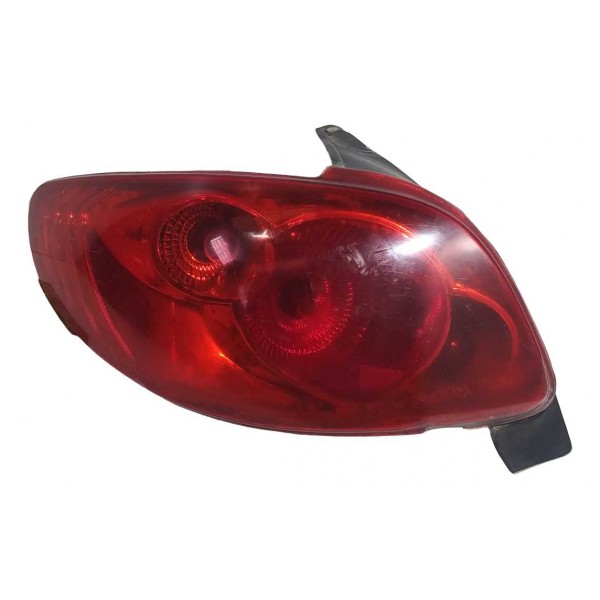 Lanterna Traseira Esquerdo Peugeot 206 2005 Esquerdo/motorista Vermelho