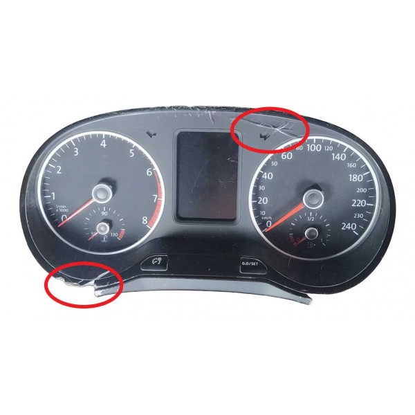 Painel Instrumentos Volkswagen Fox Spacefox 2010 Detalhe Preto