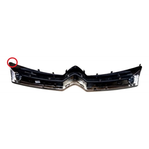 Friso Moldura Grade Radiador Citroen C3 2013 2019 Detalhe Prateado